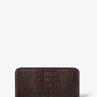 Large Wallet In Brown Alligator Leather