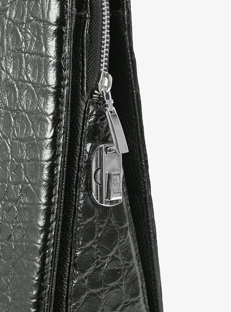 Alohaleather Briefcase In Black Alligator Leather - Image 12