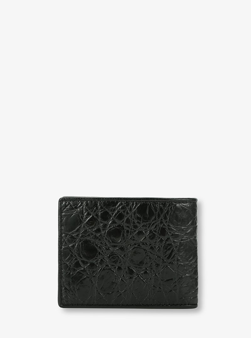 Alohaleather Wallet In Black Crocodile Leather