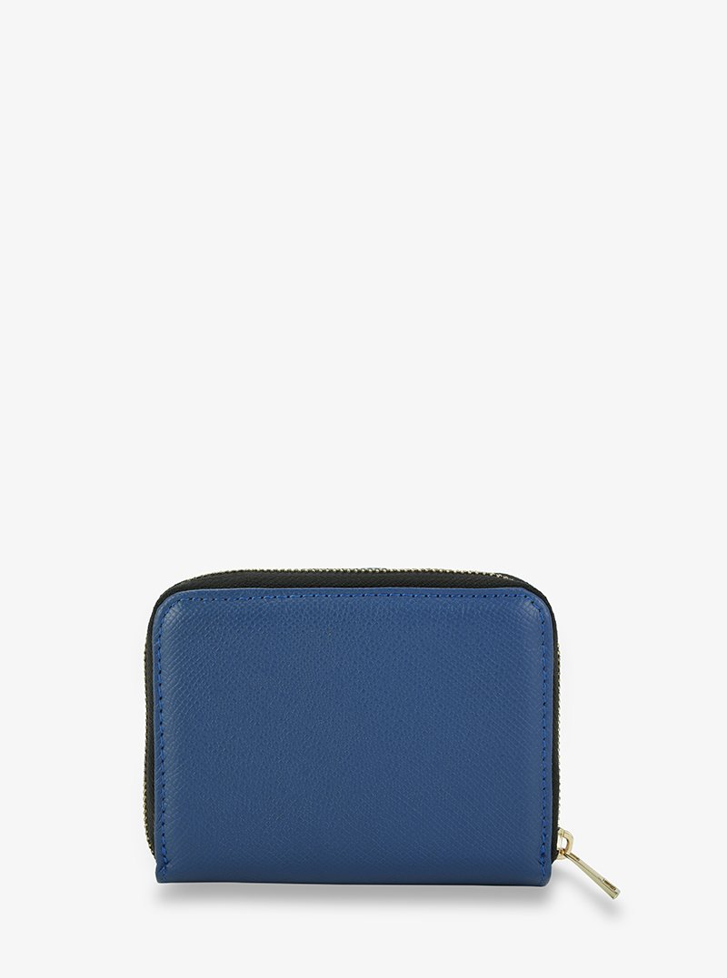 Box Stand Wallet In Blue Alohaleather Epsom Leather