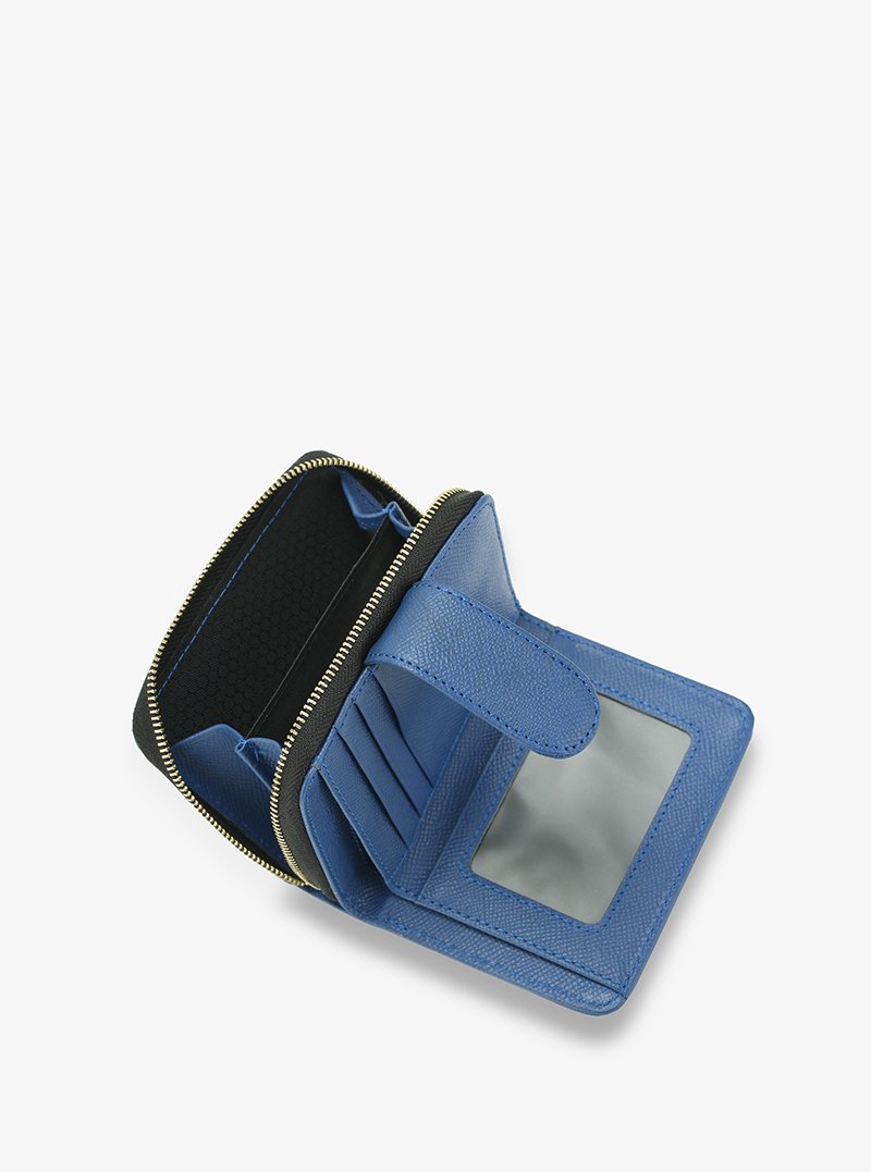 Alohaleather Box Stand Wallet In Blue Epsom Leather - Image 3