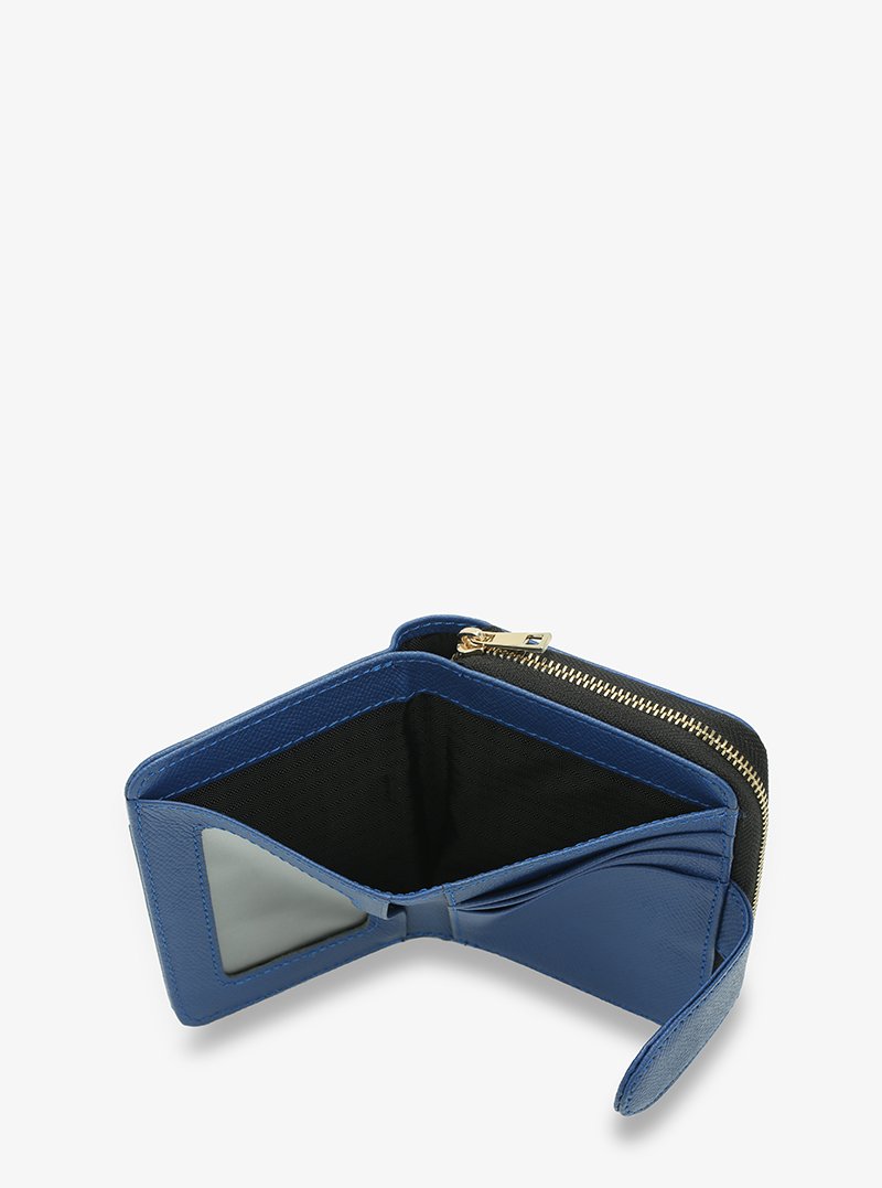 Alohaleather Box Stand Wallet In Blue Epsom Leather - Image 4