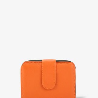 Box Wallet In Orange Alohaleather Epsom Leather