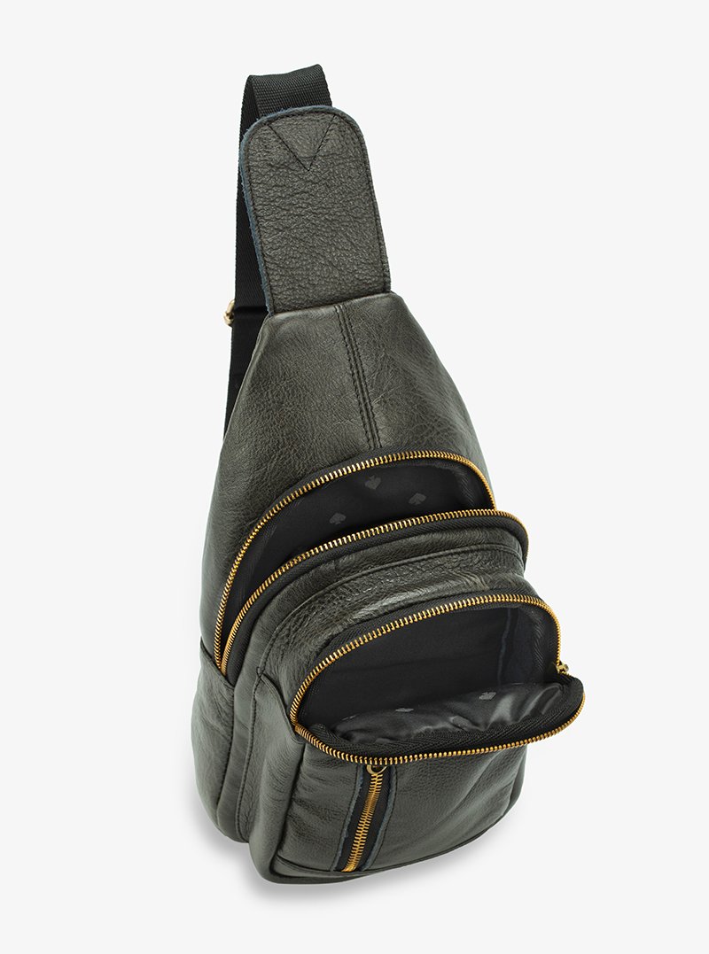 Alohaleather Mini Cross Body Cling Bag In Black Genuine Leather - Image 5