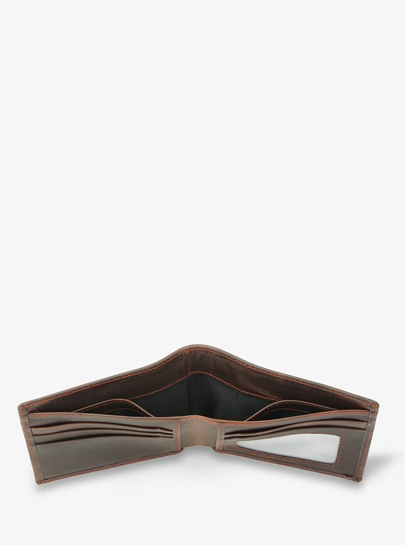 Alohaleather Bifold Wallet In Vintage Dark Brown Leather - Image 5