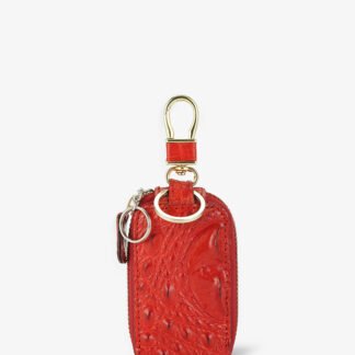 Key Chain Wallet in Red Alligator Leather