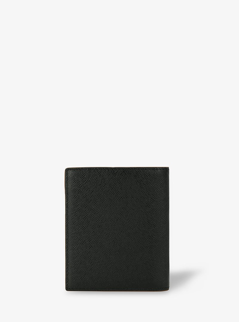 Alohaleather Bifold Wallet In Black Taiga Y Stripe - Image 2