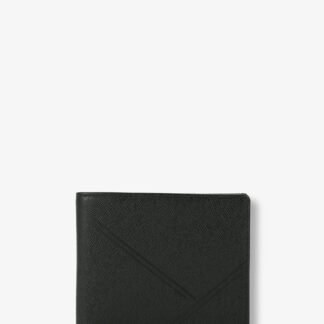 Bifold Wallet In Black AlohaLeather Taiga Y Stripe