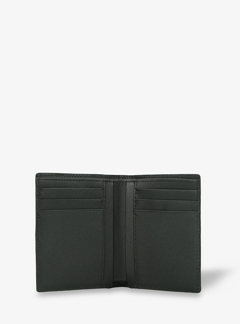 Alohaleather Bifold Stand Wallet In Black Blue Taiga Y Stripe - Image 3