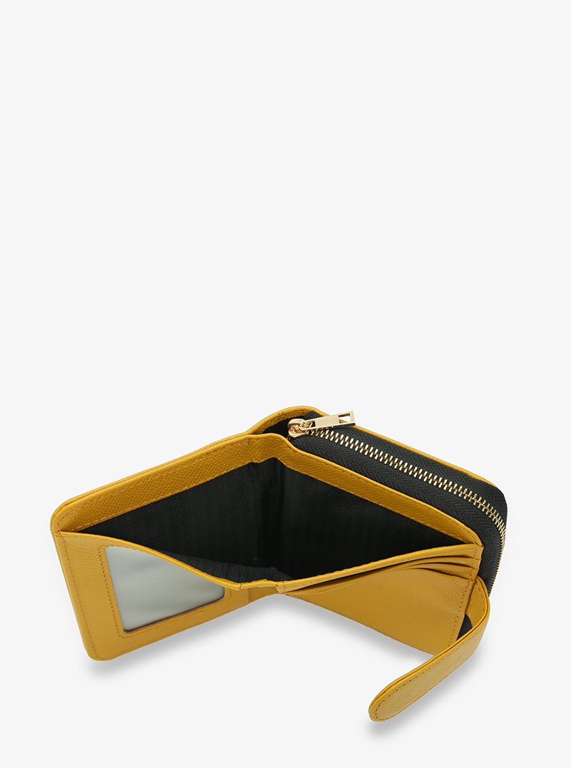Alohaleather Box Stand Wallet In Yellow Epsom Leather - Image 4