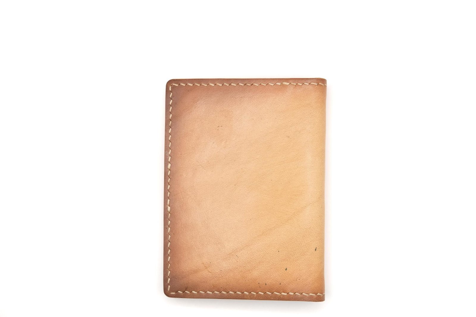 Mini Leather Wallet with Hand-Carved Magnolia – Pink Flower Wallet, Botanical Gift, Handmade Leather Slim Wallet - Image 4