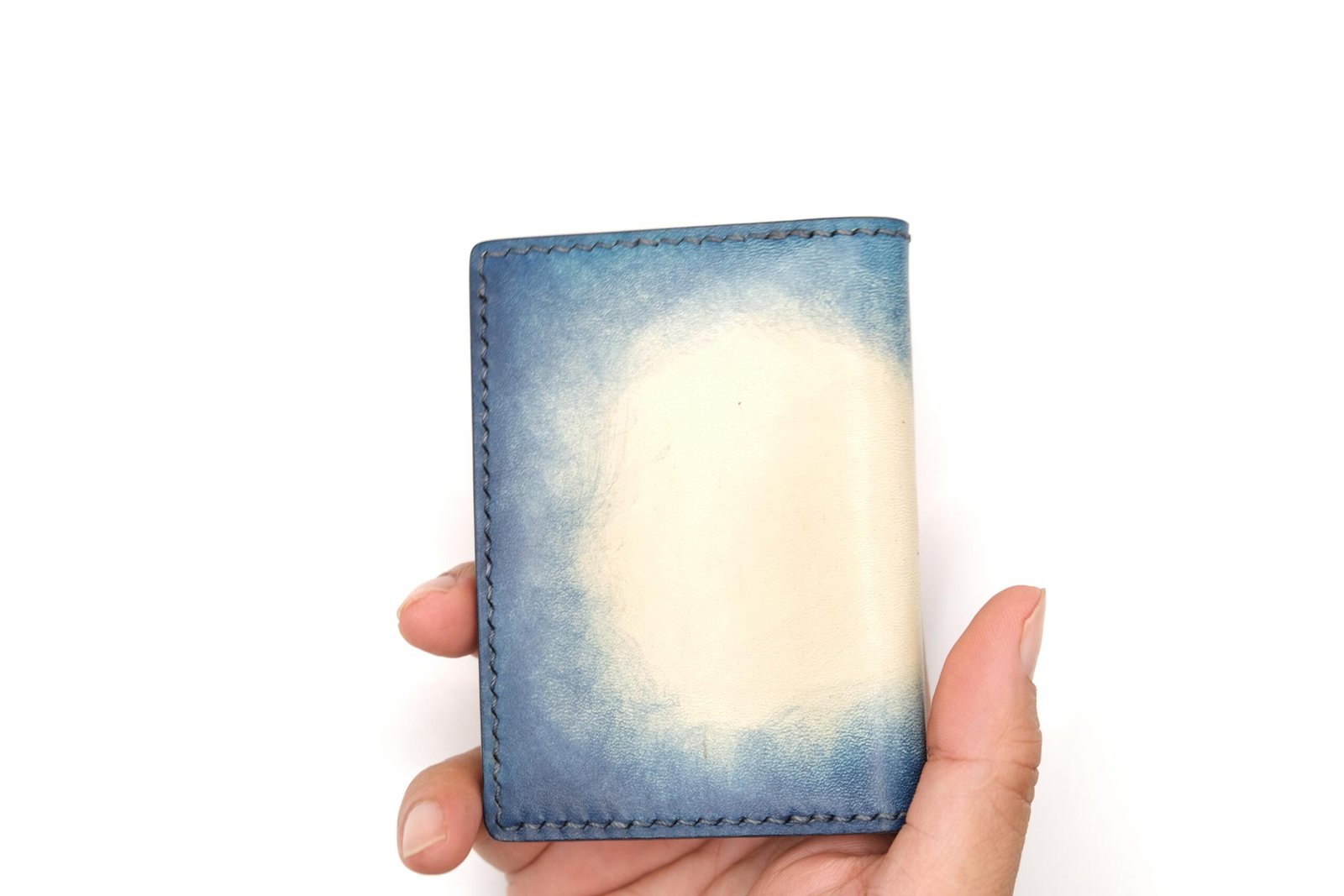 Mini Leather Wallet with Hand-Carved Manta Ray – Leather Wallet, Marine Life Gift for Him or Her - Image 8