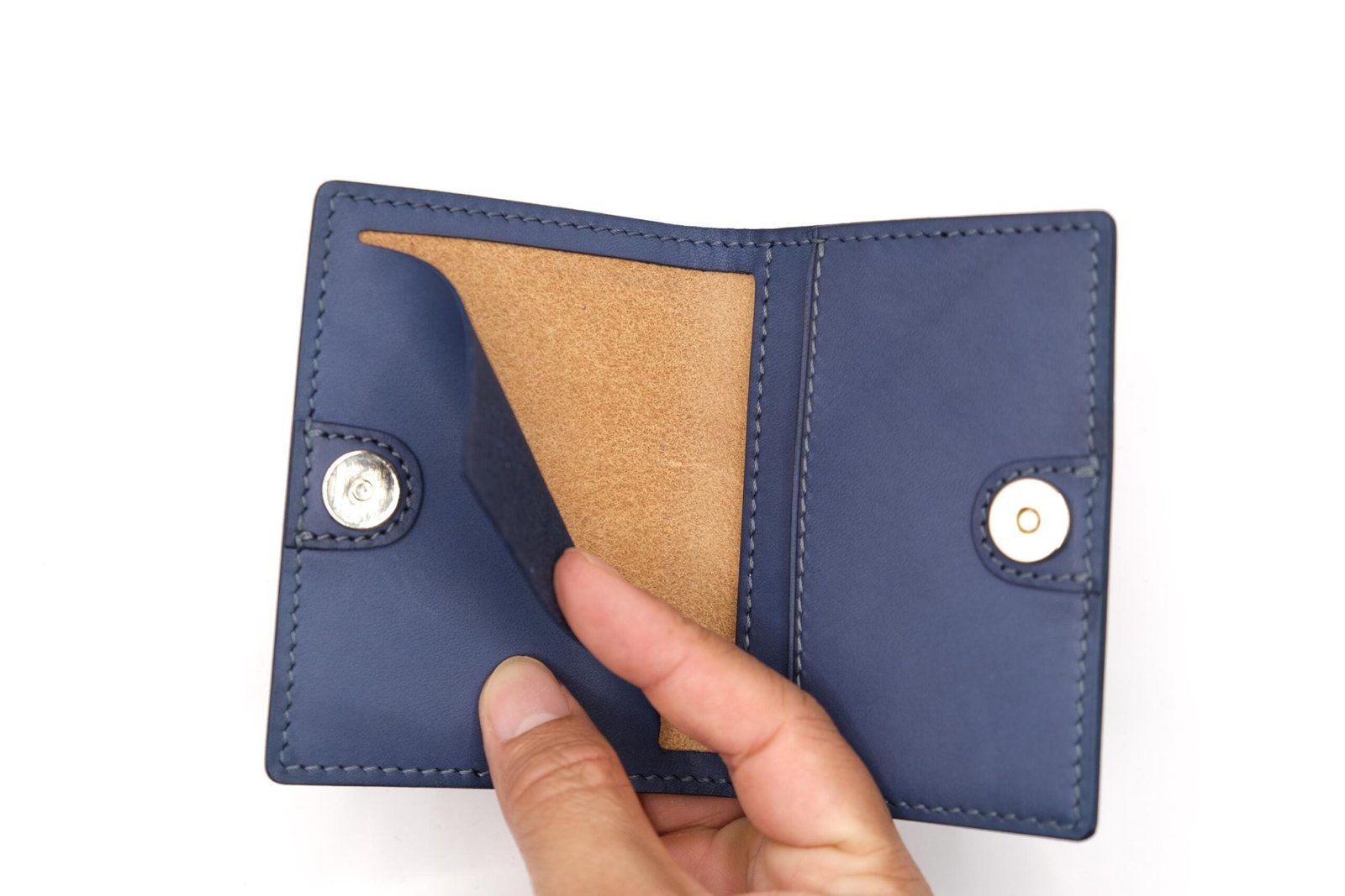 Mini Leather Wallet with Hand-Carved Whale and Compass Design – Ocean Theme Handmade Wallet - Unique Gift for Men Women - Image 10