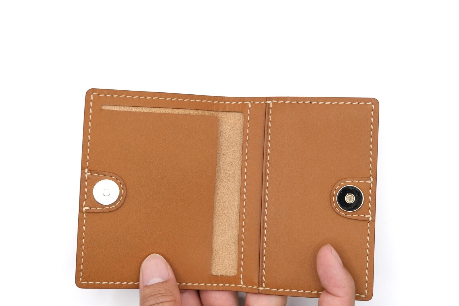 Mini Leather Wallet with Hand-Carved Bunny – Handmade Minimalist Wallet, Cute Bunny Gift - Image 8