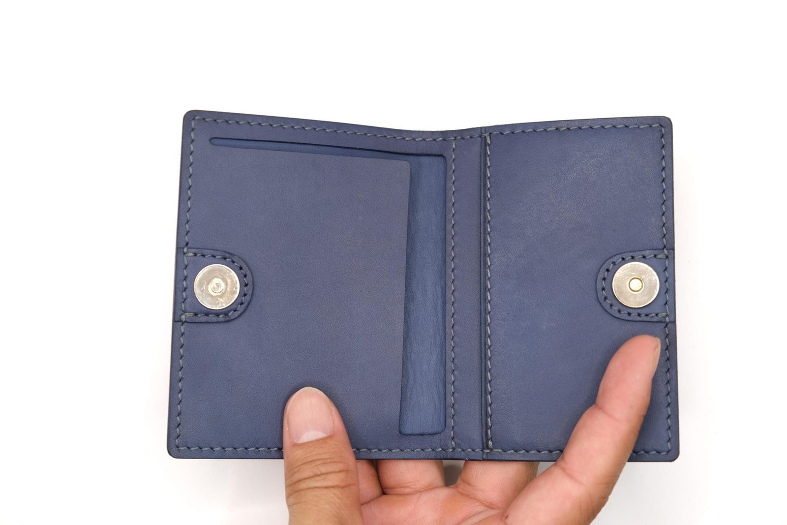 Mini Leather Wallet with Hand-Carved Eagle – Handmade Leather Wallet, USA Gift for Him - Image 9