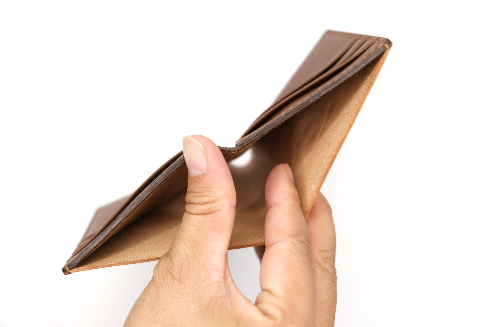 Vertical Bifold Leather Wallet with Hand-Carved Christmas Hamster – Holiday, Winter Art Wallet - Image 7