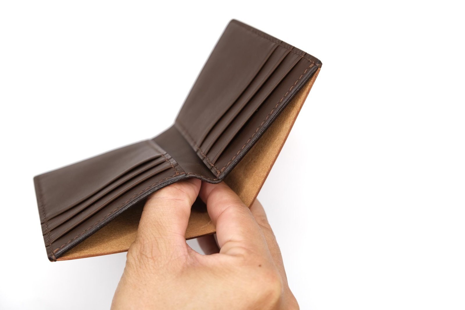 Vertical Bifold Leather Wallet with Hand-Carved Cheetah – Handmade Wild Cat Wallet, Safari Gift for Him - Image 10