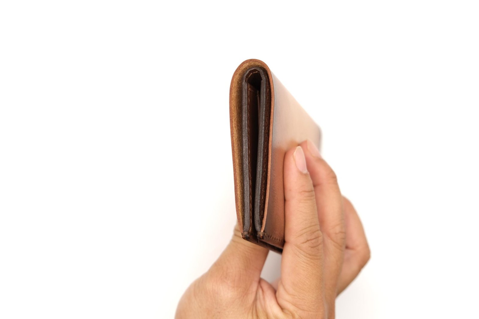 Vertical Bifold Leather Wallet with Hand-Carved Raccoon – Forest Wildlife Wallet, Unique Gift - Image 7