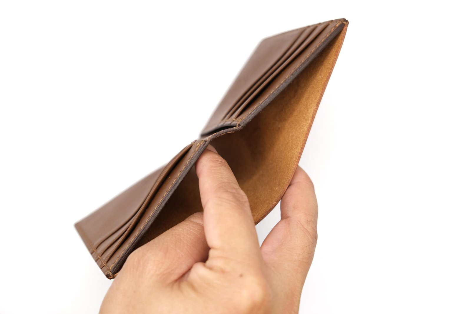 Bifold Leather Wallet with Hand-Carved Raccoon – Handmade Leather Wallet – Nature Lover Gift - Image 2