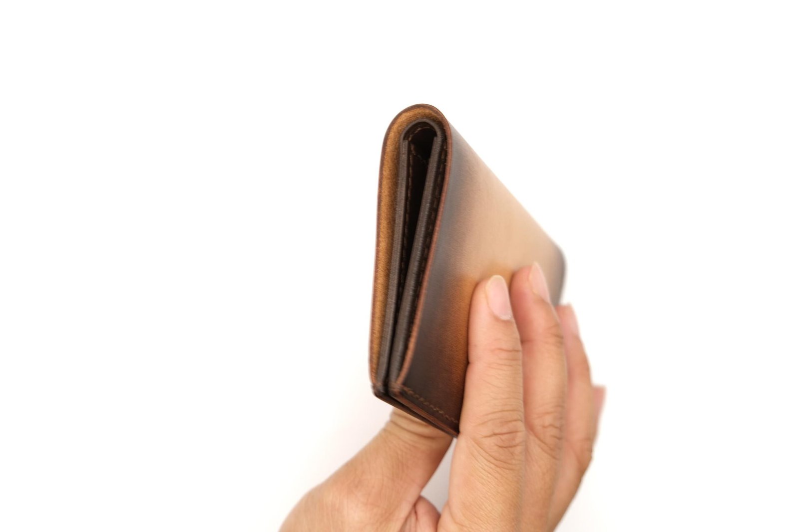 Tall Bifold Leather Wallet with Hand-Carved Roaring Tiger – Unique Gift for Men - Image 9