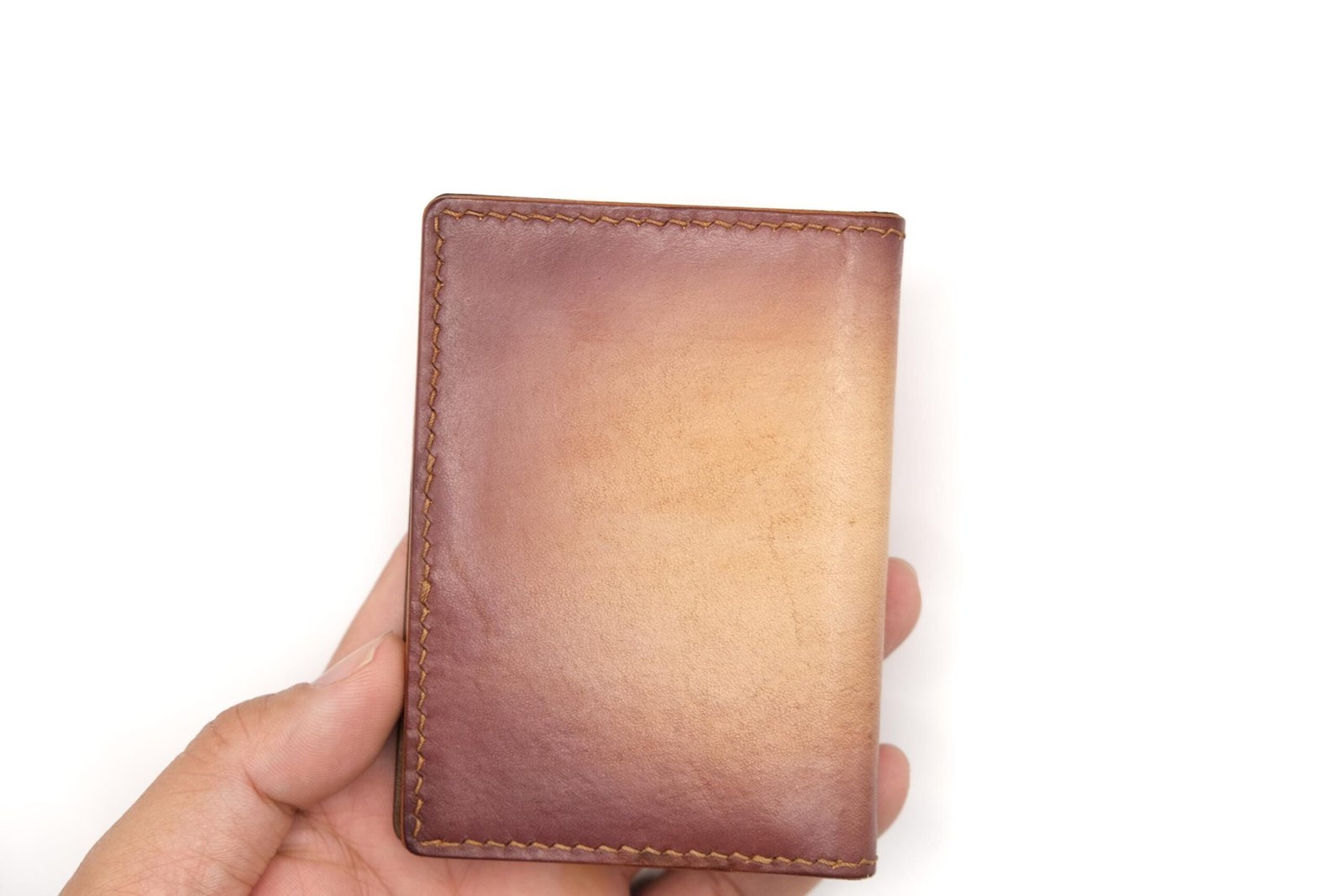 Mini Leather Wallet with Hand-Carved Cat Portrait – Orange Tabby Wallet, Pet Lover Gift, Cat Art Wallet - Image 7