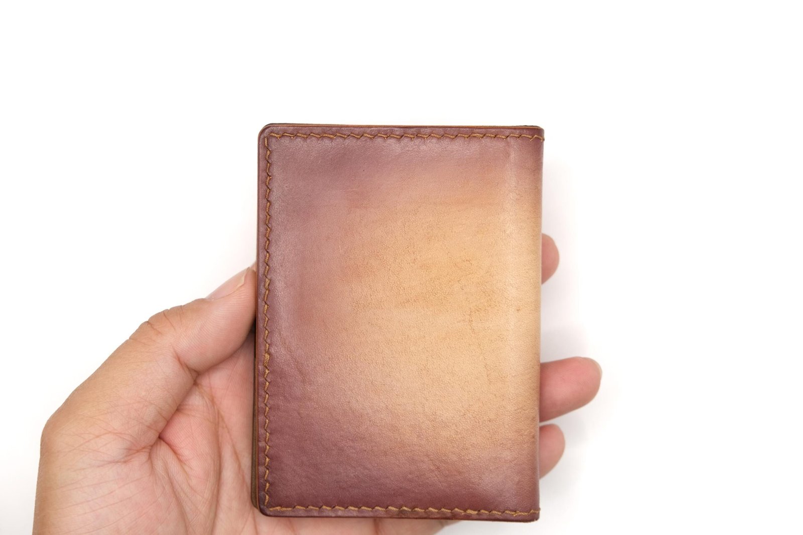 Mini Leather Wallet with Hand-Carved Cat Portrait – Orange Tabby Wallet, Pet Lover Gift, Cat Art Wallet - Image 5