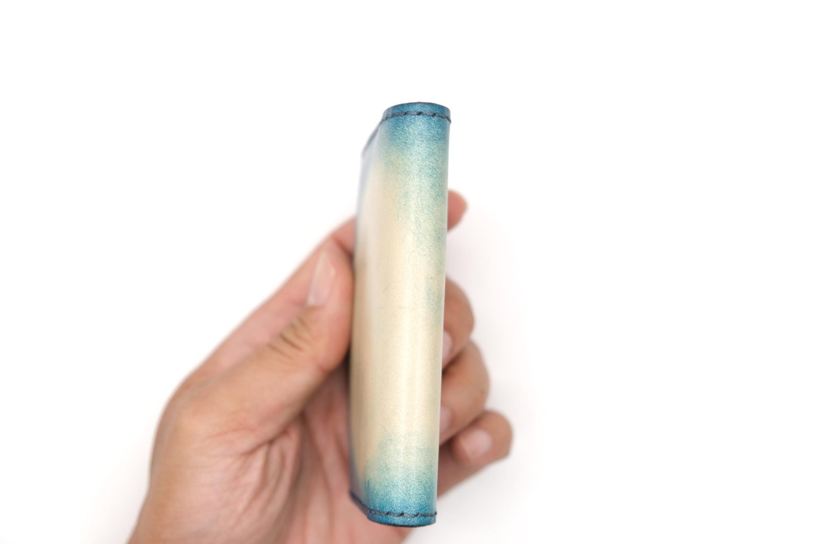 Hand-Carved Whale Mini Leather Wallet – Ocean Lover Gift, Handmade Slim Wallet, Whale Wallet - Image 7