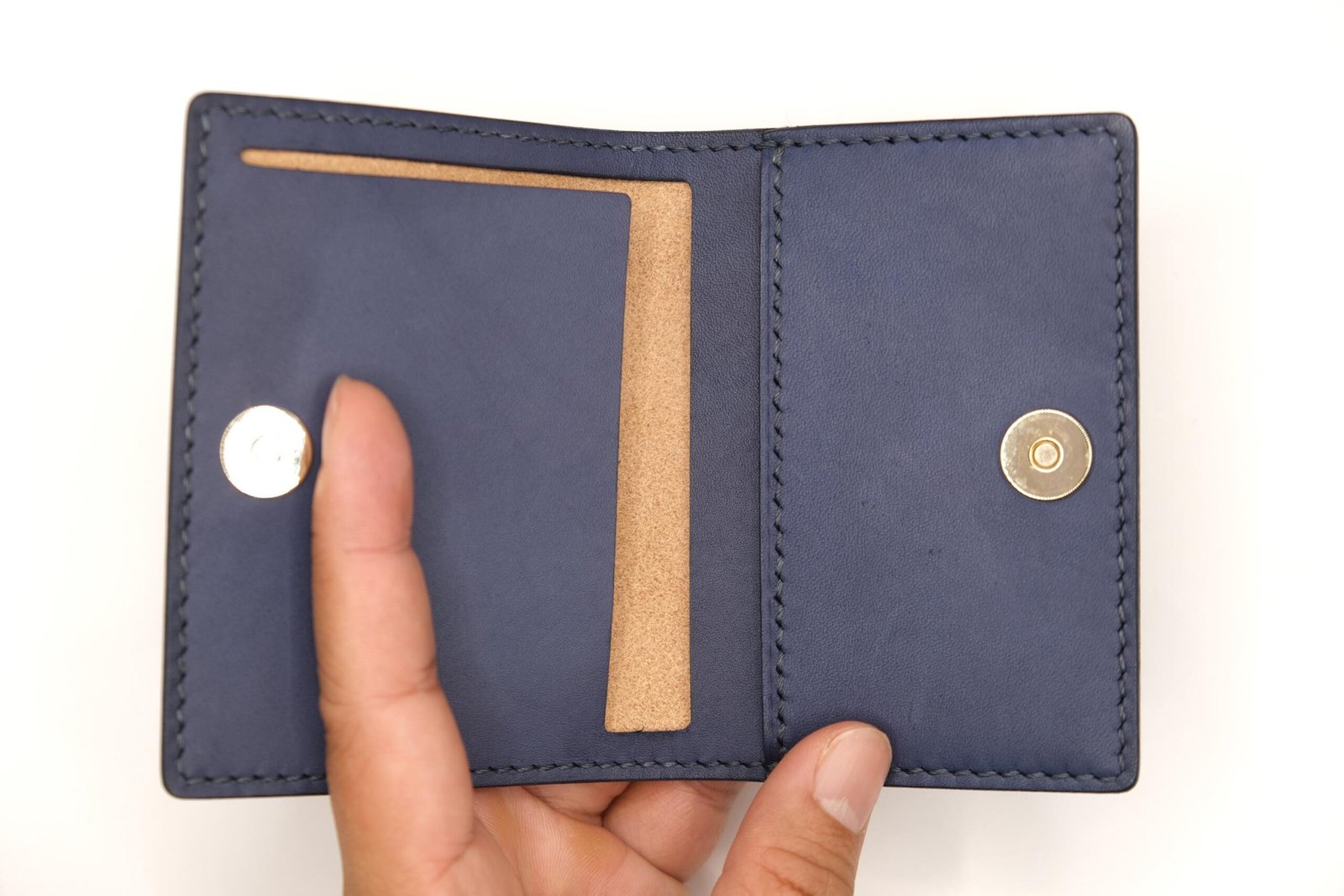 Mini Leather Wallet with Hand-Carved Blue Sea Turtle – Honu Wallet, Ocean Lover Gift, Marine Life Art - Image 2