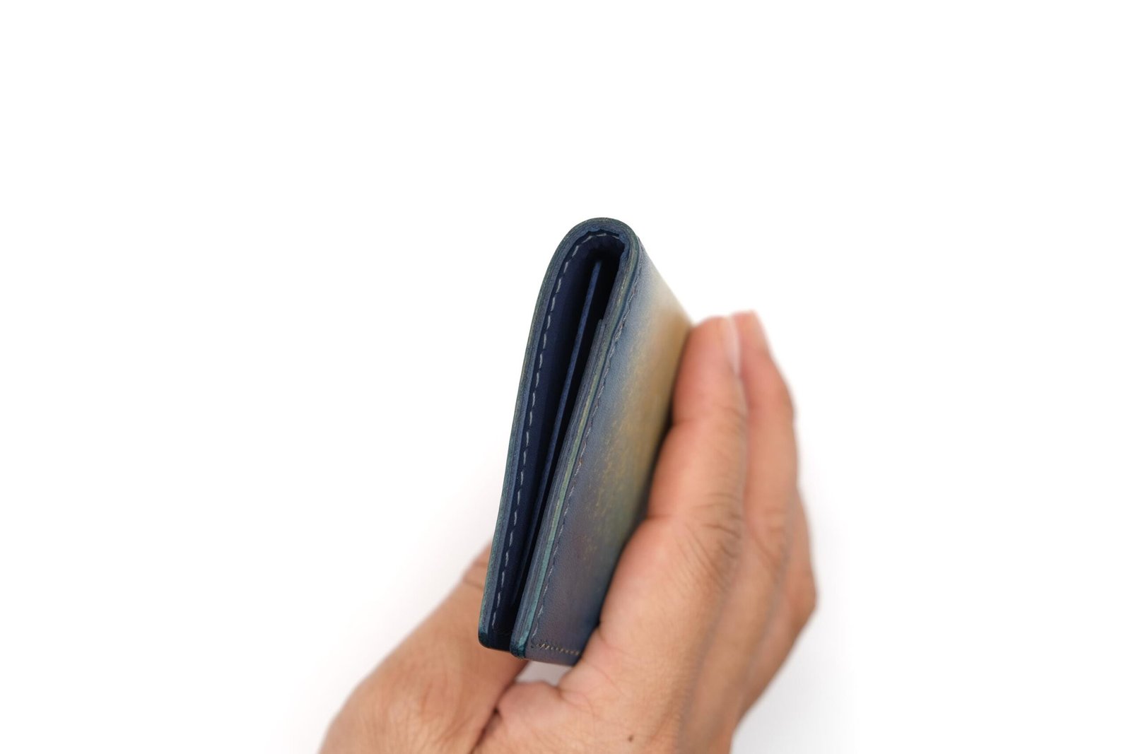 Mini Leather Wallet with Hand-Carved Whale & Moon – Ocean-Inspired Leather Wallet, Dreamy Sky Marine Art - Image 8