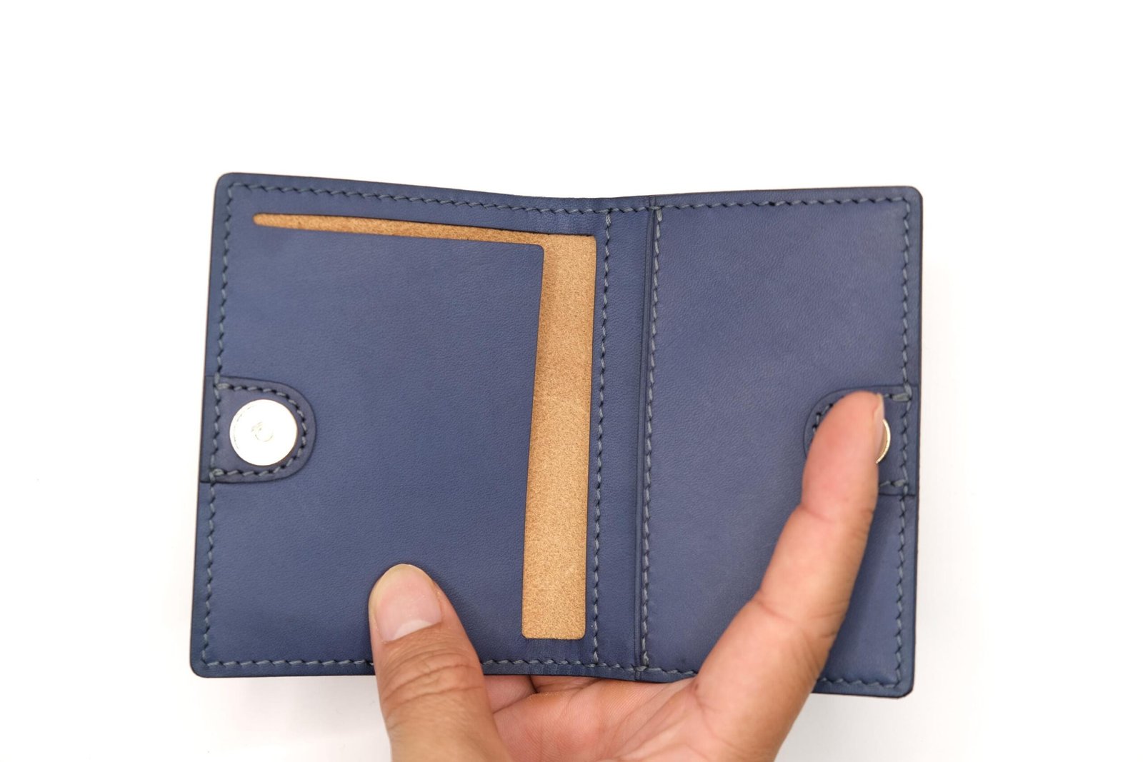 Mini Leather Wallet with Hand-Carved Whale and Compass Design – Ocean Theme Handmade Wallet - Unique Gift for Men Women - Image 9