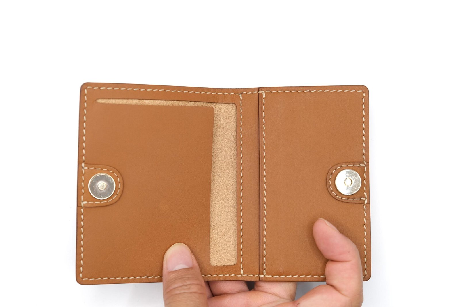 Mini Leather Wallet with Hand-Carved Songbird on Branch – Handmade Leather Wallet, Leather Wallet Gift - Image 10