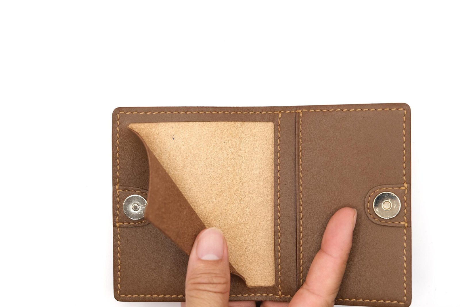 Mini Leather Wallet with Hand-Carved Fox – Handmade Leather Wallet, Minimalist Wallet, Forest Fox Gift - Image 10