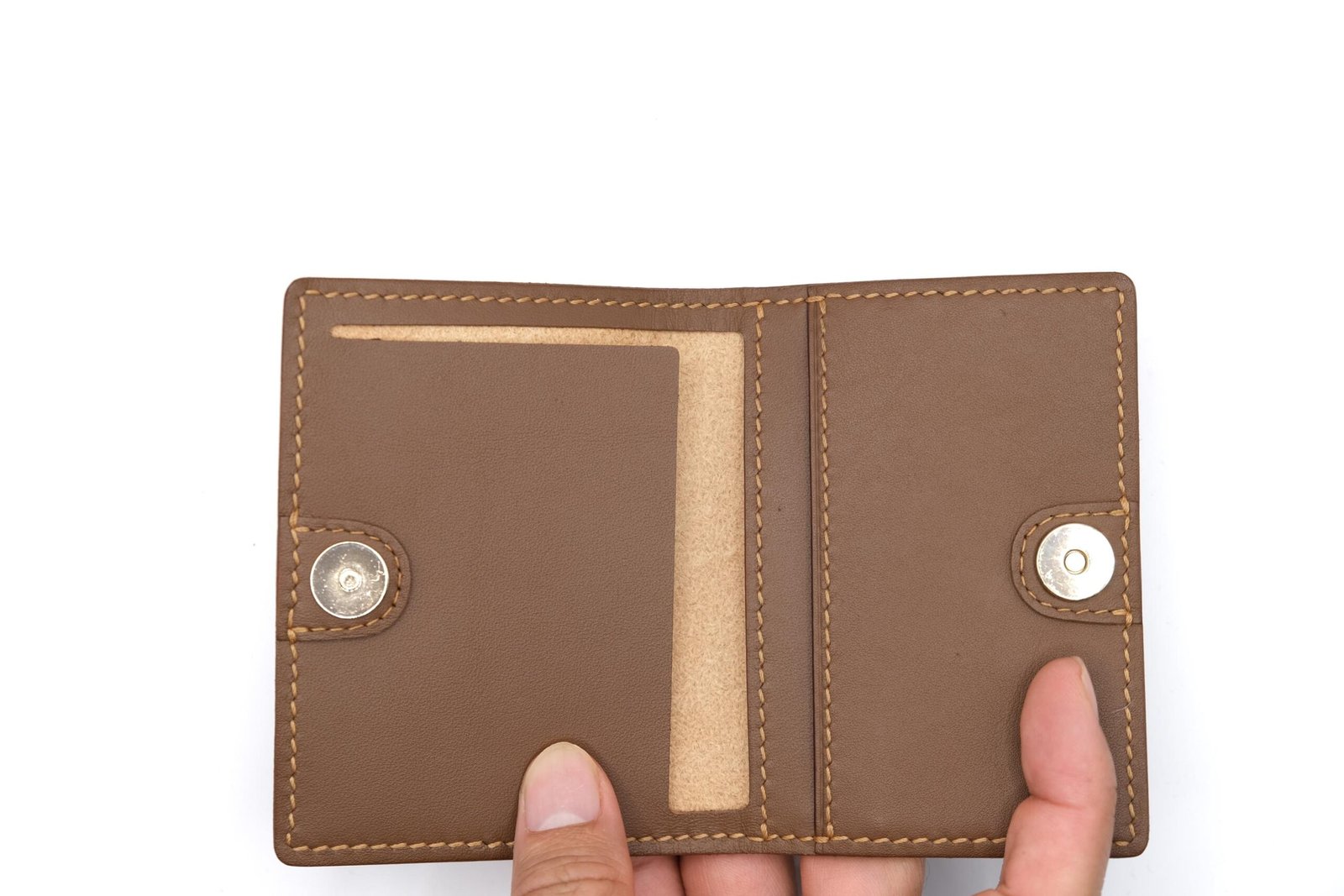 Mini Leather Wallet with Hand-Carved Fox – Handmade Leather Wallet, Minimalist Wallet, Forest Fox Gift - Image 9