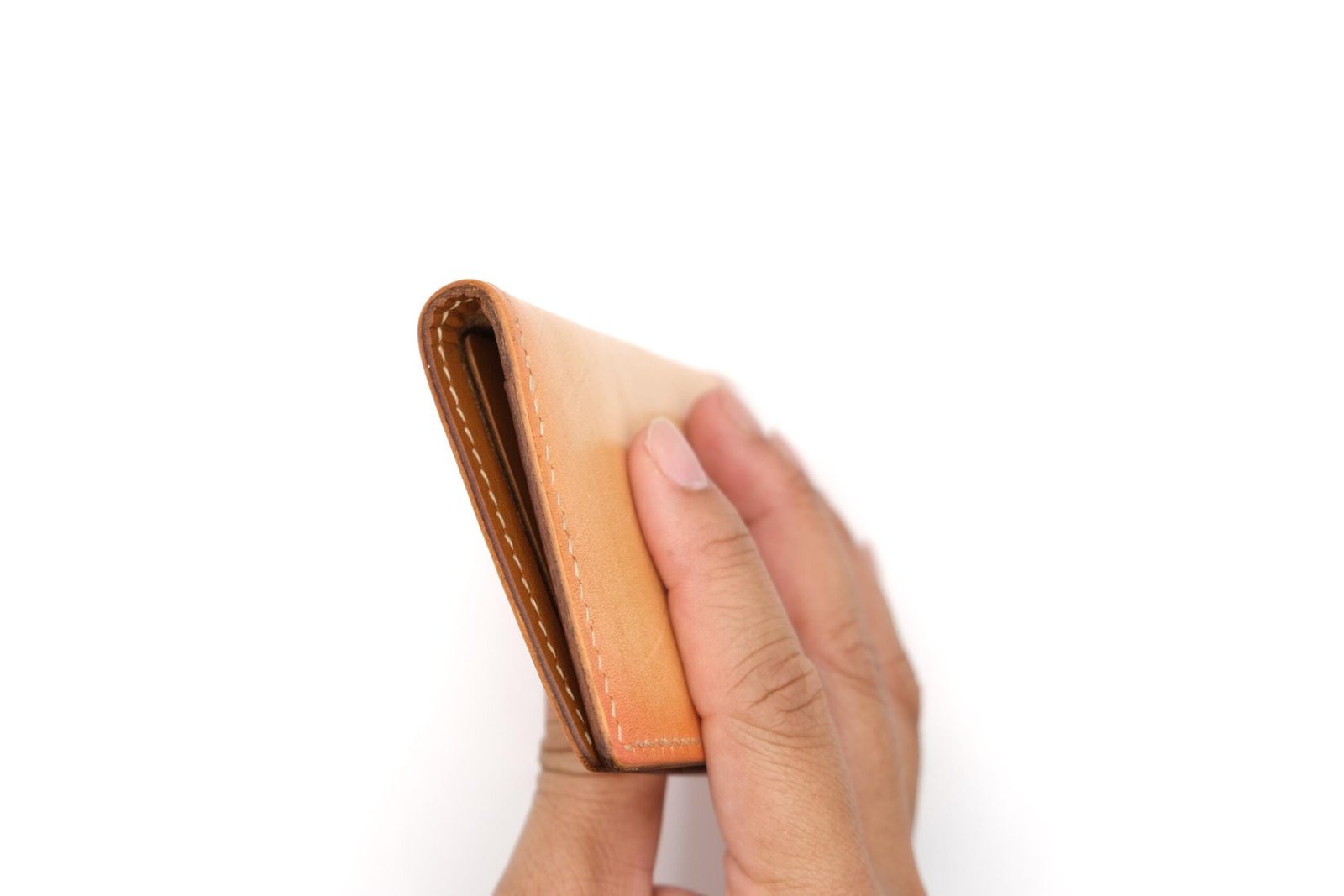 Mini Leather Wallet with Hand-Carved Bunny – Handmade Minimalist Wallet, Cute Bunny Gift - Image 7