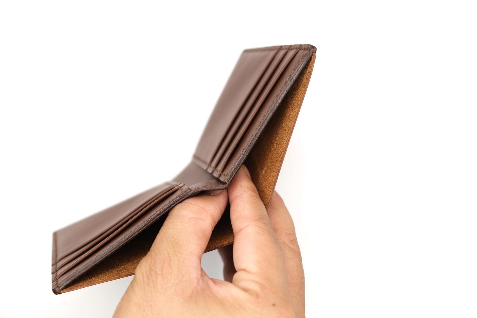 Tall Bifold Leather Wallet with Hand-Carved Ram – Rugged Wildlife Gift – Rustic Men's Wallet - Image 5