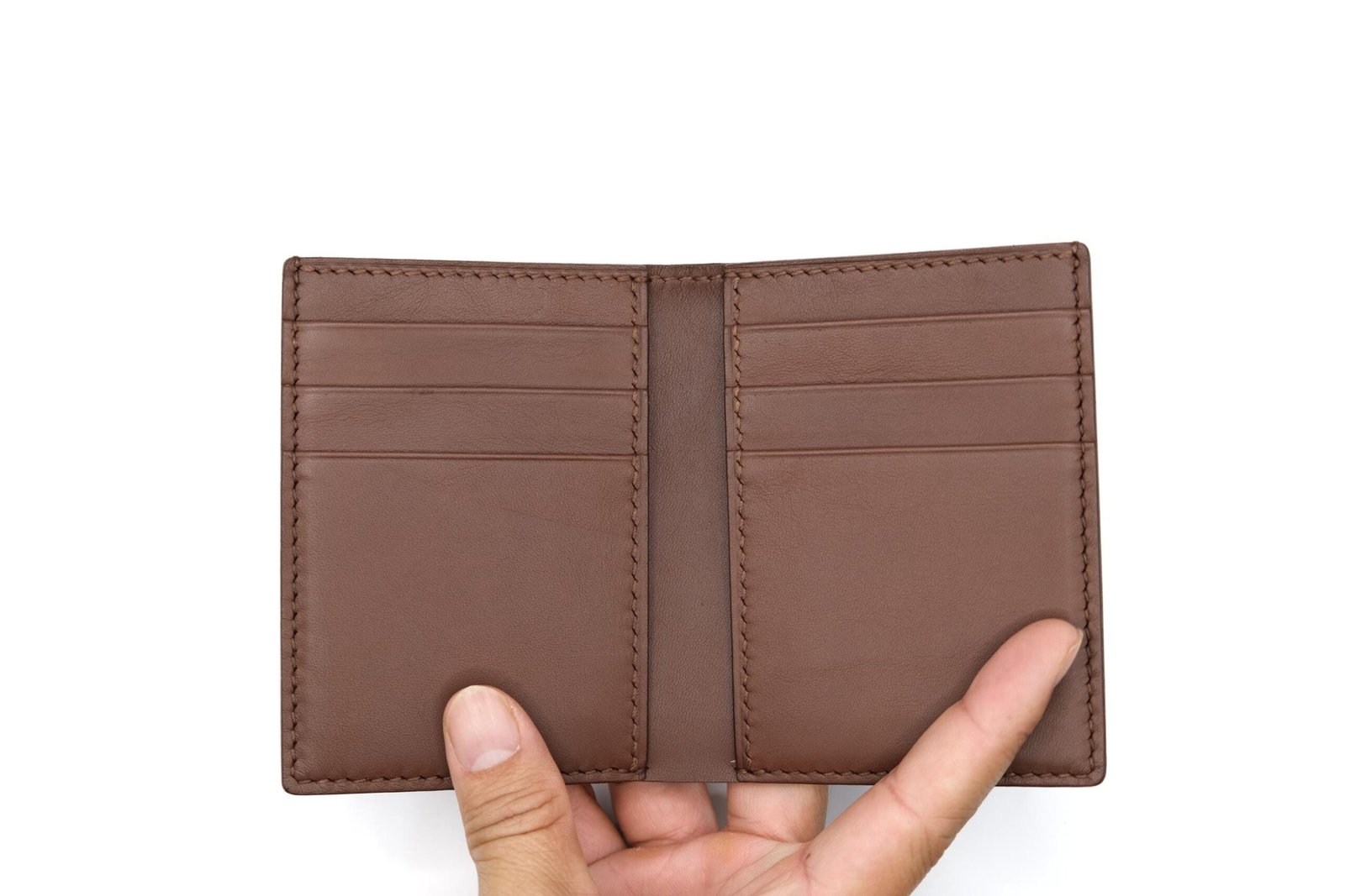 Tall Bifold Leather Wallet with Hand-Carved Ram – Rugged Wildlife Gift – Rustic Men's Wallet - Image 7