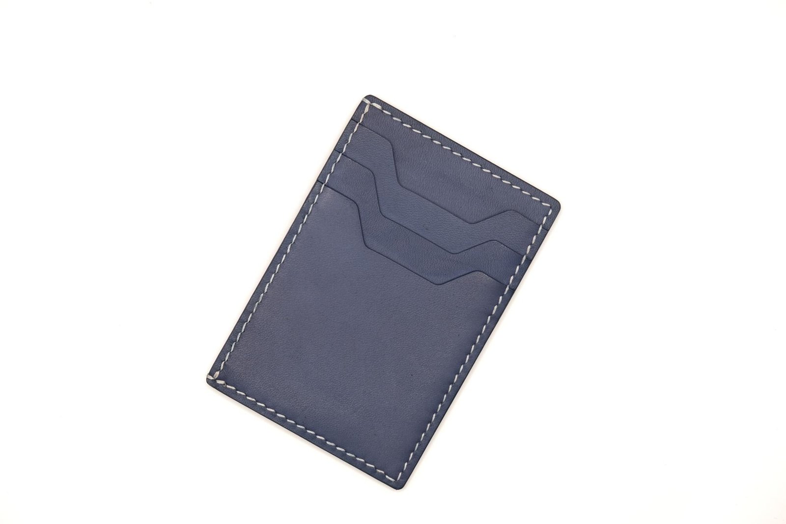 Leather Card Holder with Hand-Carved Whale in Sweater – Whale Wallet – Ocean Lover Gift – Minimalist Wallet - Image 3