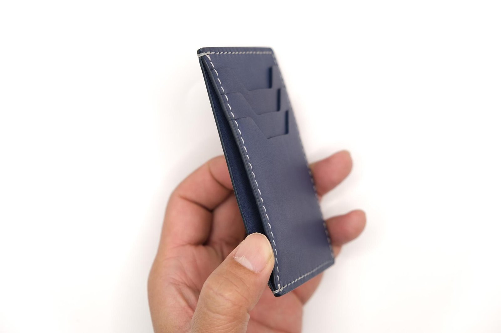 Humpback Whale Leather Card Holder – Hand-Carved Ocean Wallet – Hawaiian Marine Life Art – Blue Sea Gift - Image 6