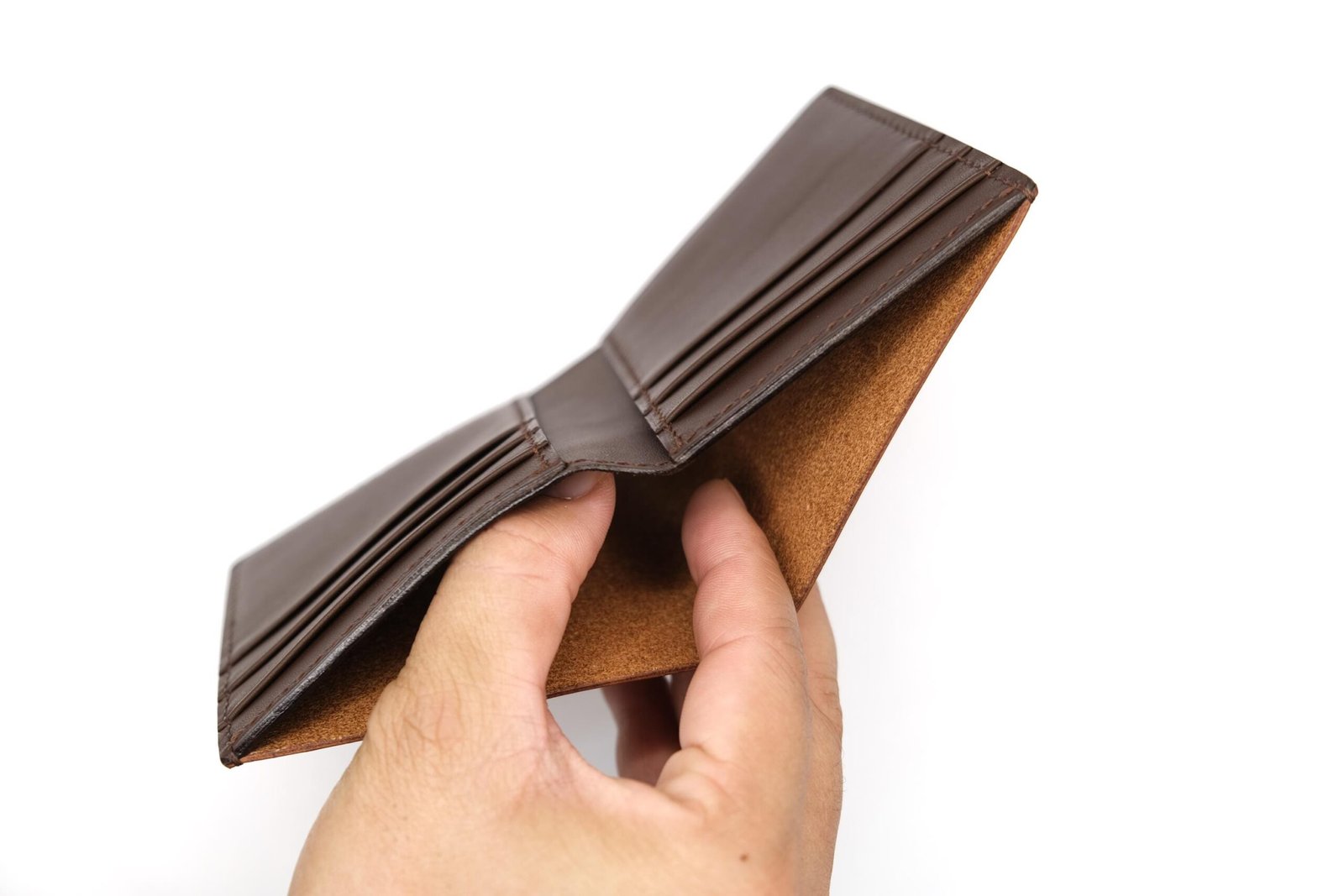 Vertical Bifold Leather Wallet with Hand-Carved Rabbit – Bunny Wallet, Gift for Him or Her - Image 6