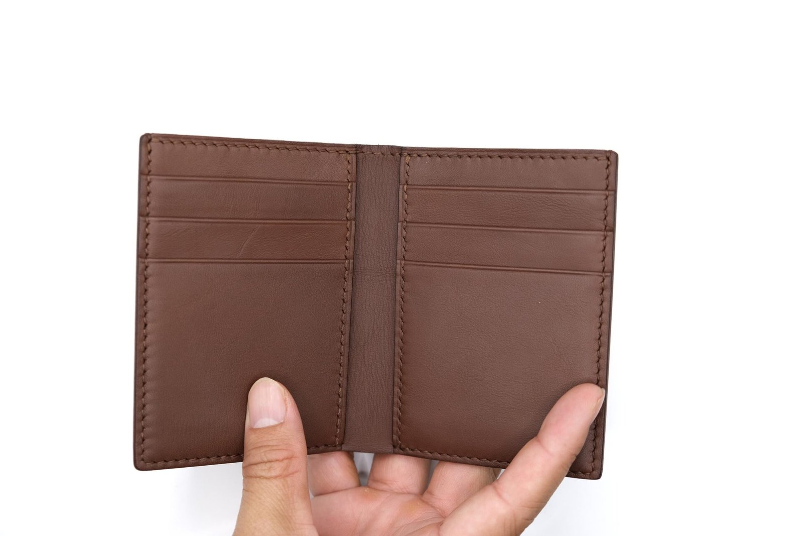 Vertical Bifold Leather Wallet with Hand-Carved Raccoon – Forest Wildlife Wallet, Unique Gift - Image 8