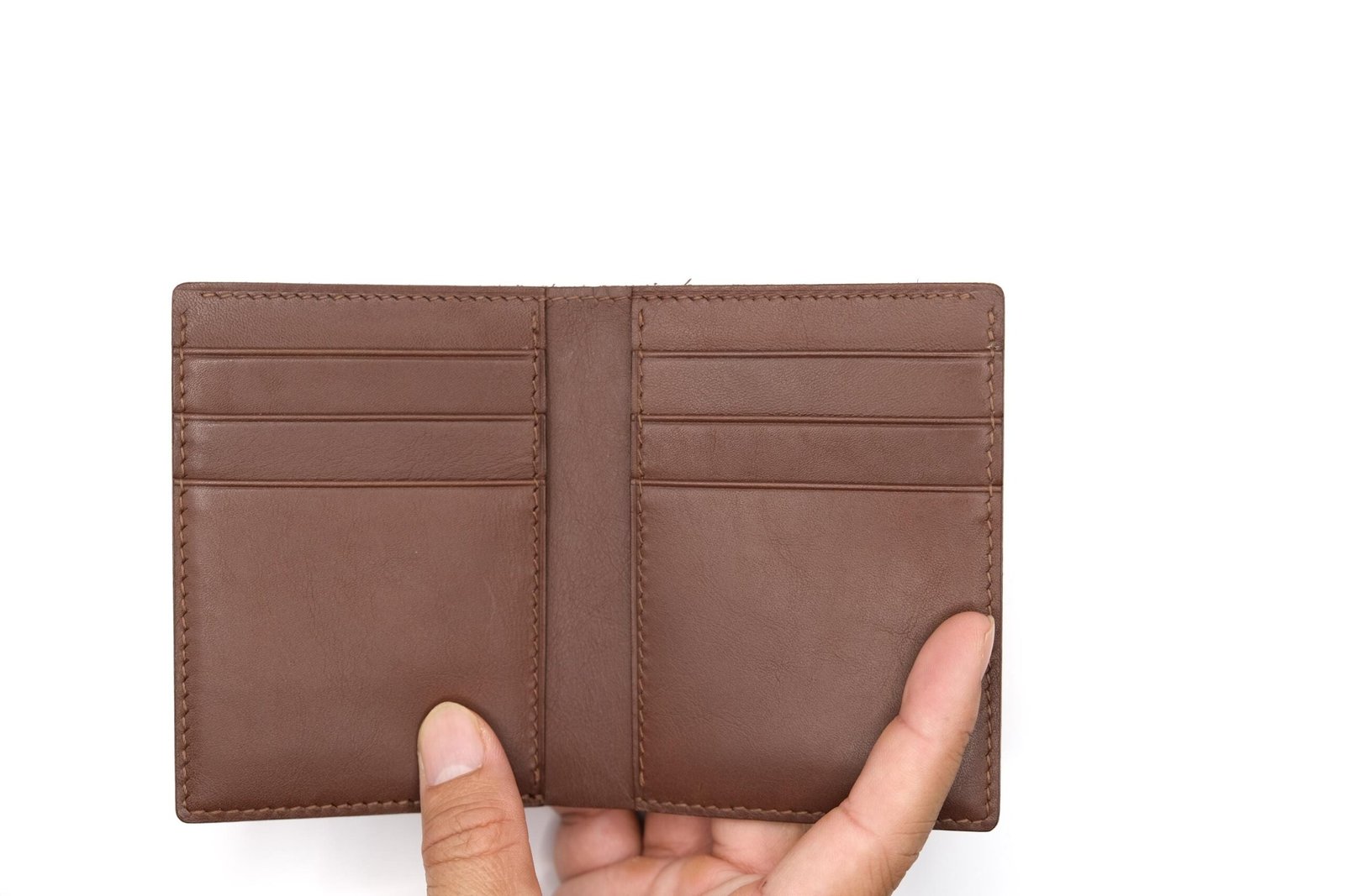 Vertical Bifold Leather Wallet with Grim Reaper Skull – Gothic Wallet – Gift for Him – Skull Art Wallet - Image 9