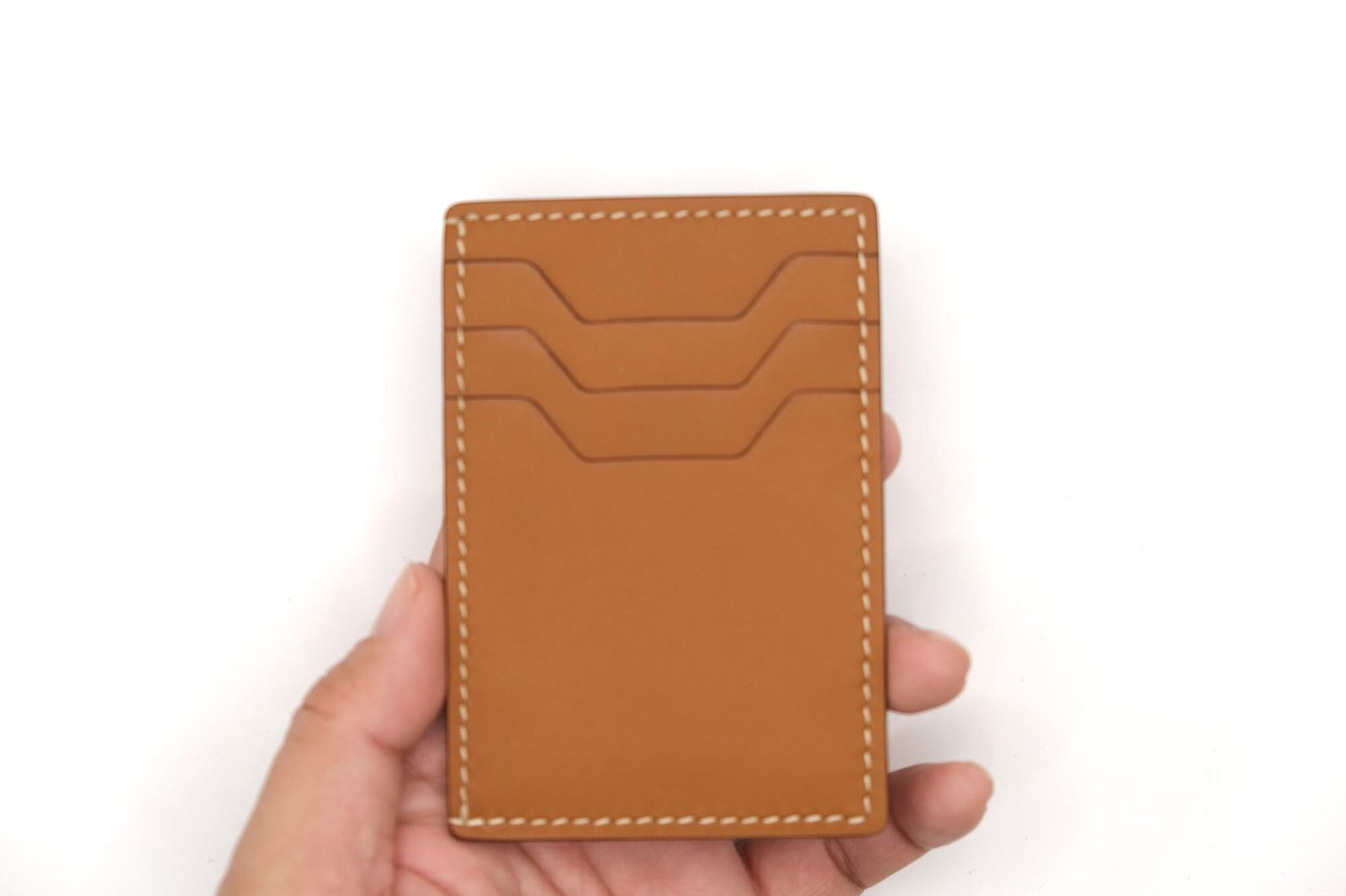 Hand-Carved Leather Card Holder with Barn Owl – Woodland Slim Wallet - Image 8