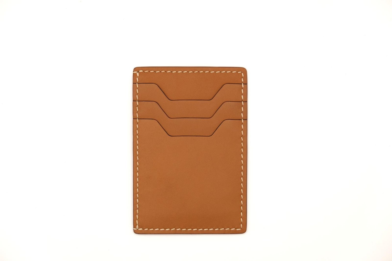 Hand-Carved Leather Card Holder with Lily of the Valley – Hand-Painted Floral Leather Card Case – Best Gift for Her - Image 4