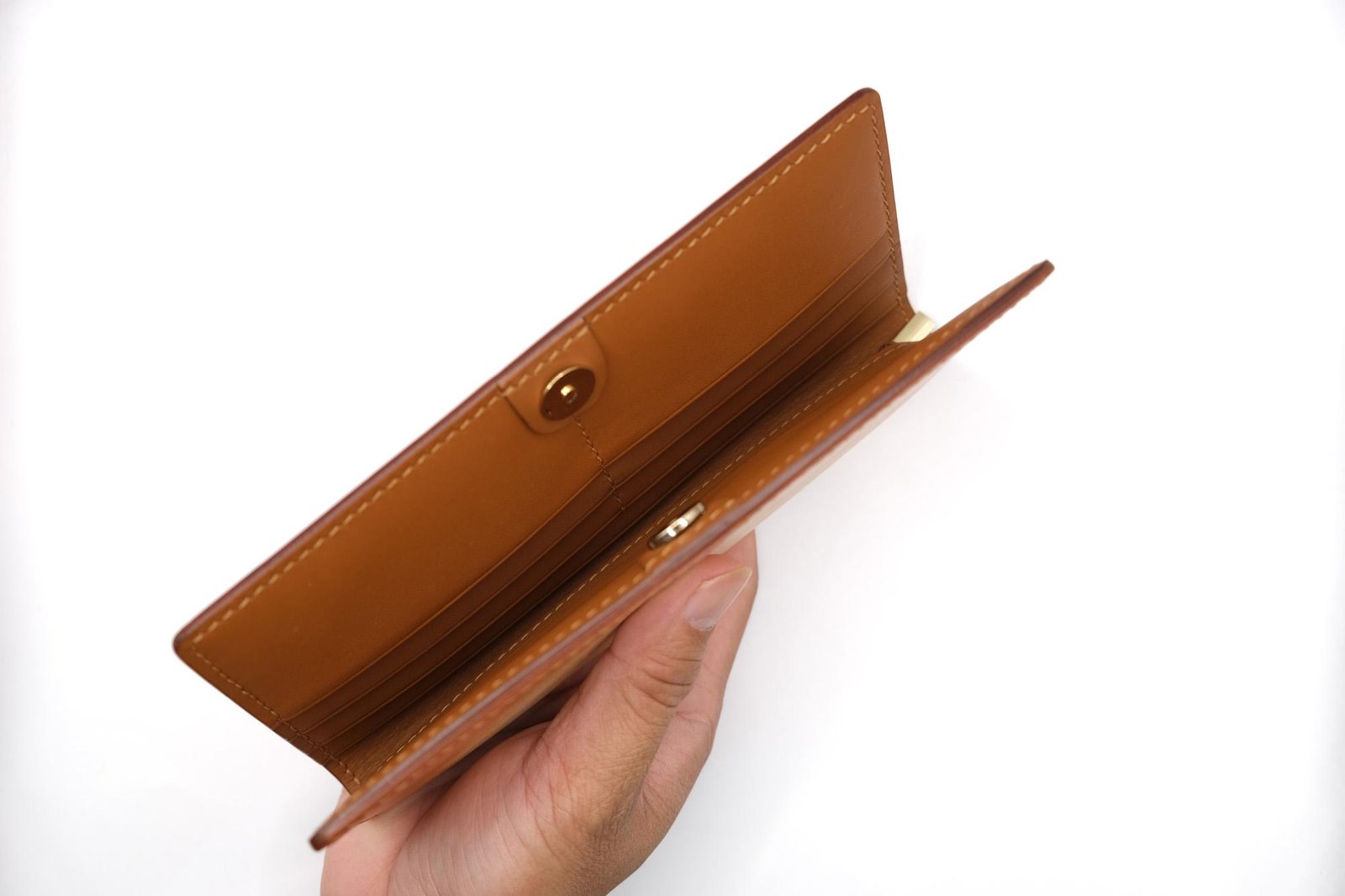 Hand-Carved Leather Long Wallet with Mushrooms – Forest-Inspired Leather Clutch – Botanical Fungi Wallet - Image 7