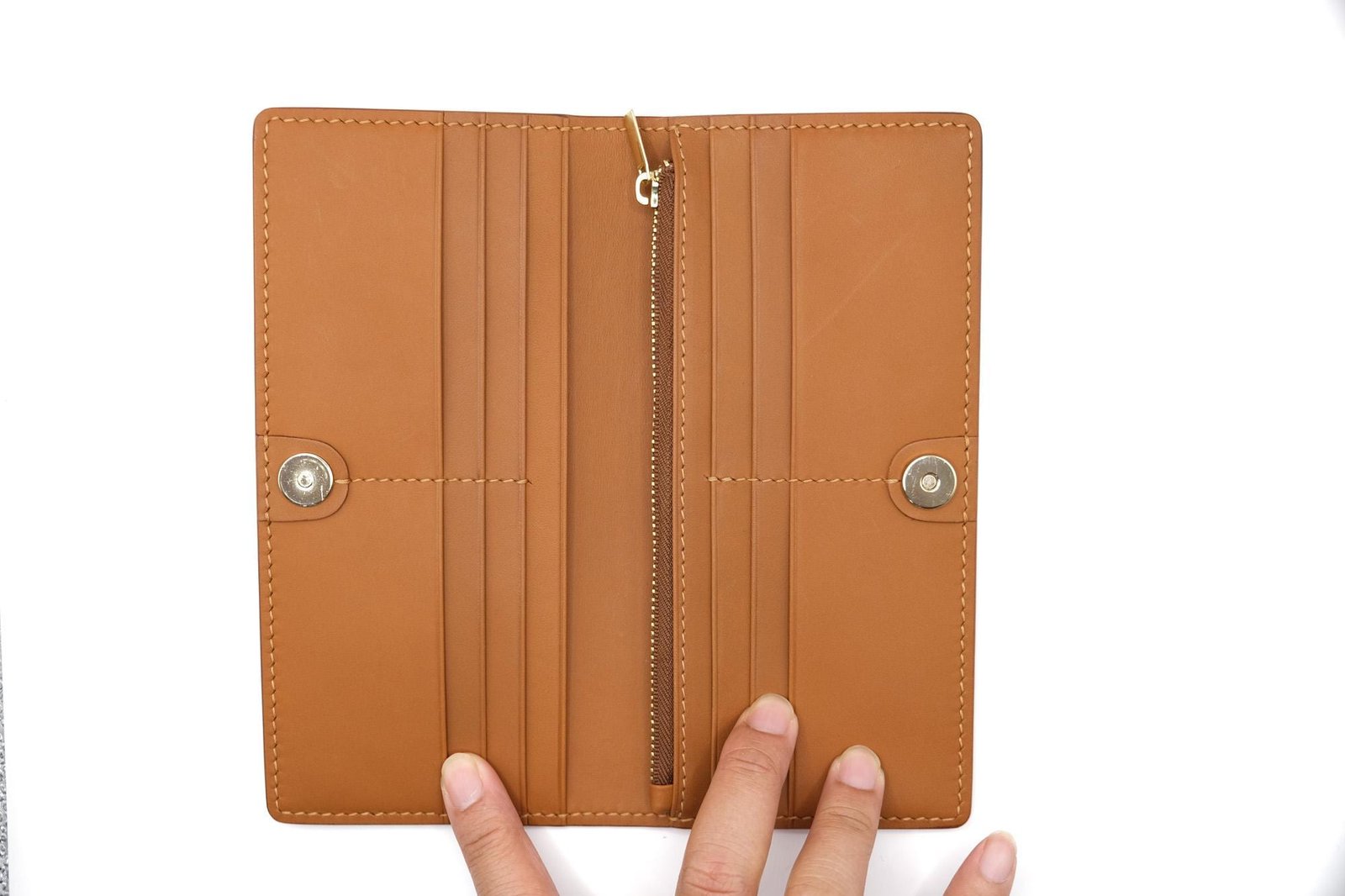 Hand-Carved Leather Long Wallet with Mushrooms – Forest-Inspired Leather Clutch – Botanical Fungi Wallet - Image 8