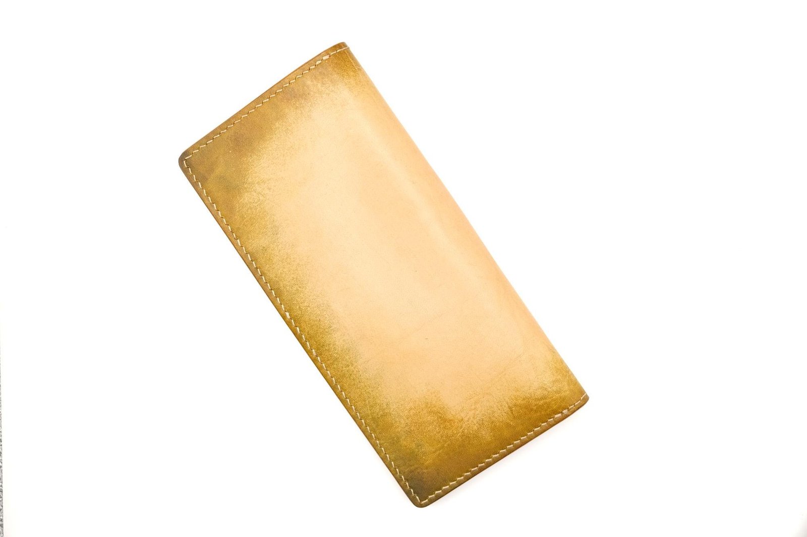 Hand-Tooled Leather Long Wallet – Snowdrop Flower & Monarch Butterfly Design - Image 6