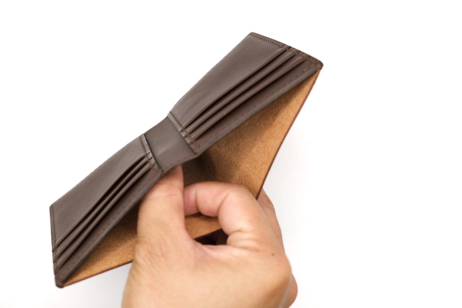 Tall Bifold Leather Wallet with Hand-Carved Roaring Tiger – Unique Gift for Men - Image 5