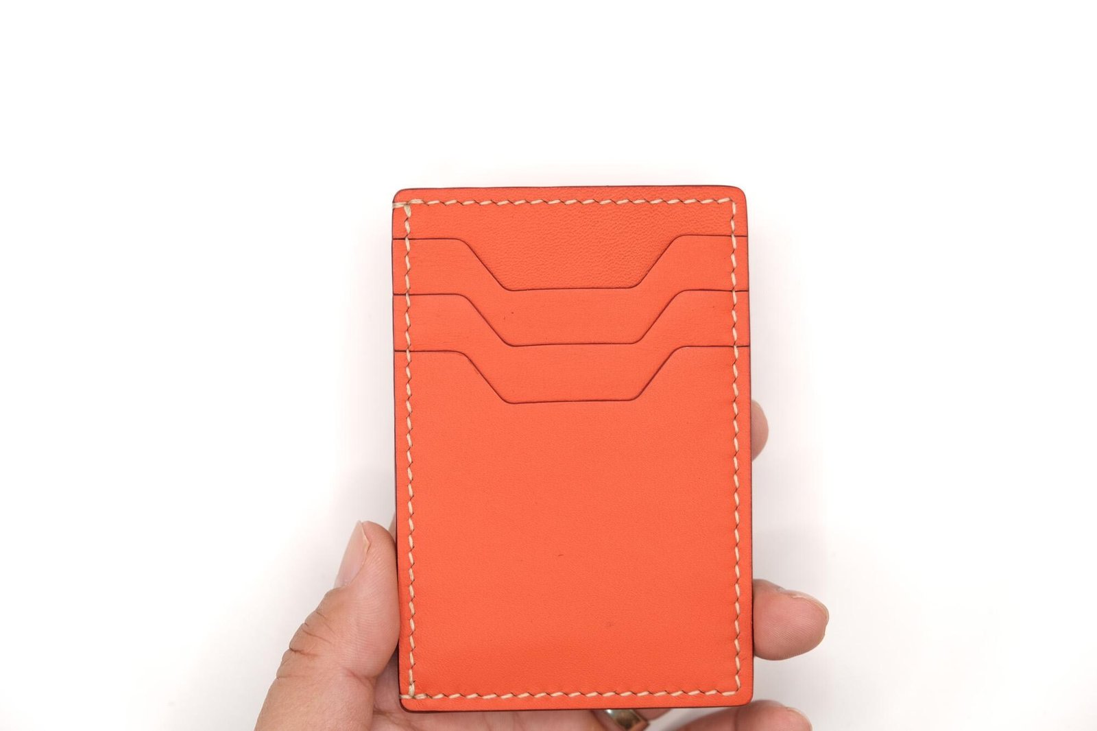 Hand-Carved Leather Card Holder with Mushrooms – Slim Wallet – Handmade Forest-Inspired Leather Card Case - Image 8