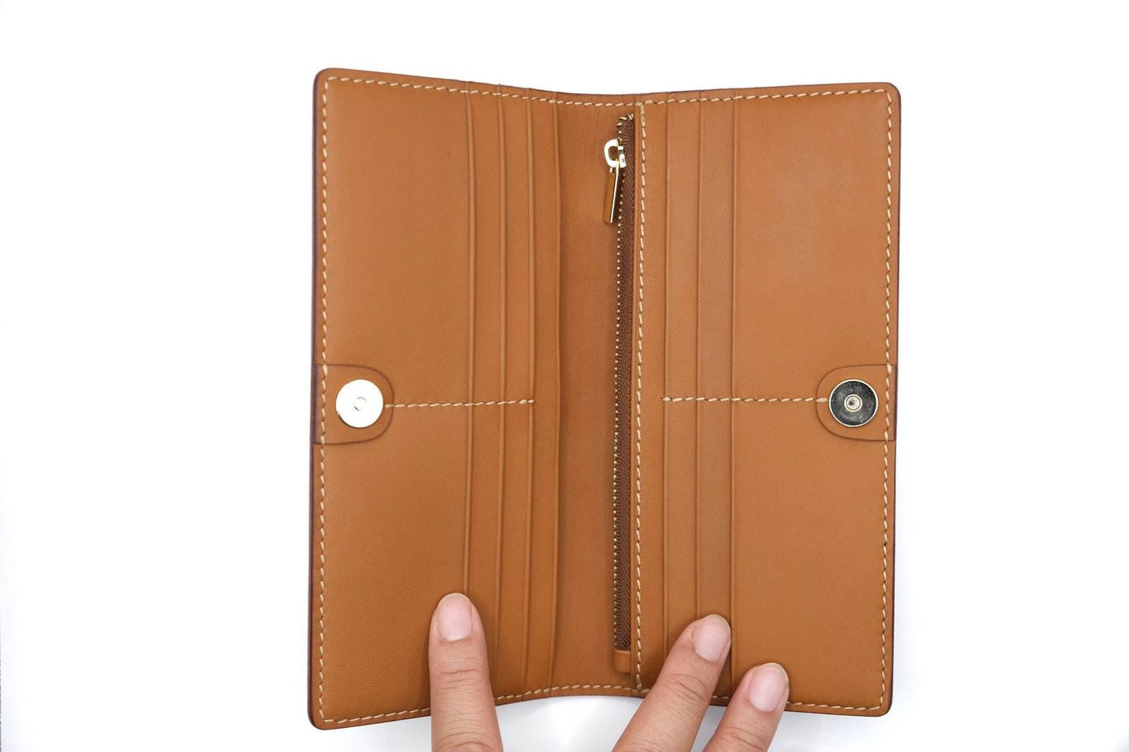 Hand-Tooled Leather Long Wallet – Red Hibiscus Design | Hawaiian Floral Wallet | Handmade Leather Gift for Her - Image 8