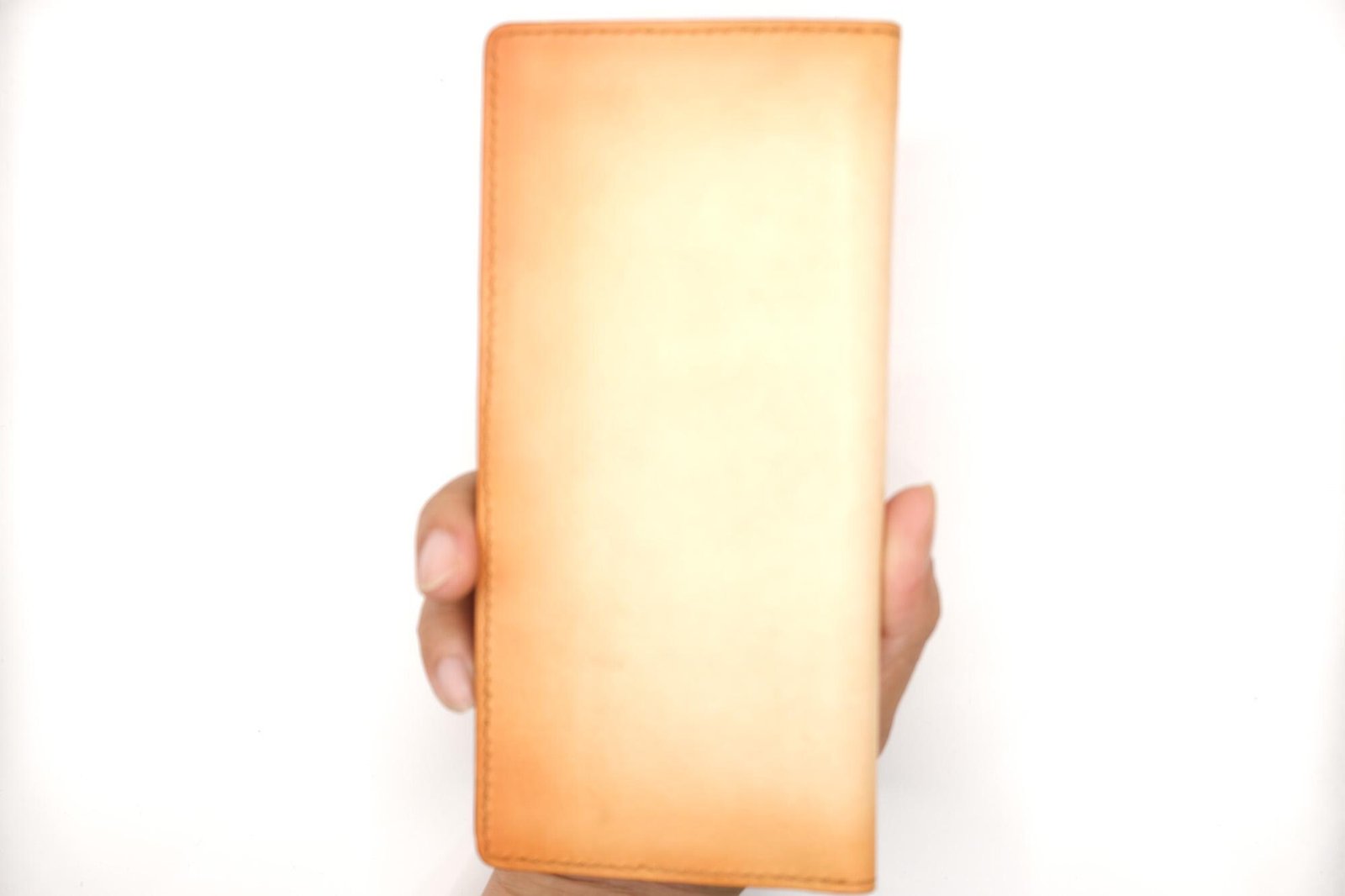 Hand-Tooled Leather Long Wallet with Bird and Blossoms – Handmade Leather Wallet with Long-Tailed Bird - Image 7